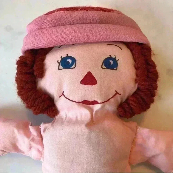 Mid-century mod handmade Raggedy Ann doll with hand sewn 60s outfit - Picture 11 of 14